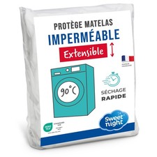 - Protège-Matelas - Alèse 140x190 cm - Imperméable Respirant & Silencieux - F...