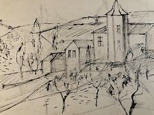 Beau Dessin Fusain Village