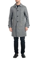 Hugo Boss "Gerome" Men's Linen Trench Coat