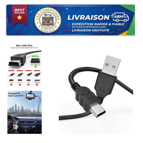 Câble usb mini - usb, m