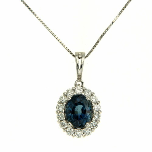 Collier pendentif blanc - collier,