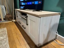 meuble tv imitation chêne/pin