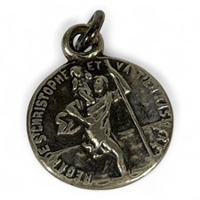 Médaille Religieuse Saint Christophe Voiture Conducteur début XXe Religion Medal