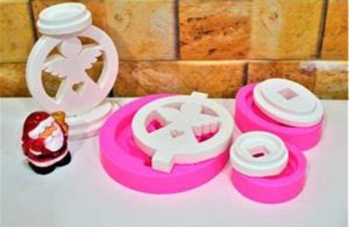 Moule silicone bougeoir ange - bougeoir,