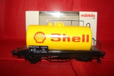 MARKLIN HO WAGON CITERNE SHELL 4442 TRAIN ELECTRIQUE BOITE