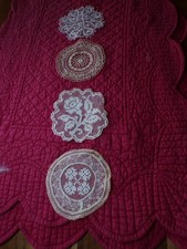 Linge ancien 4 Napperons  en