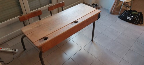 Bureau écolier double - bureau, d'écolier