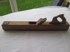 Rabot bois ancien de menuisier, rabot de longrain varlope