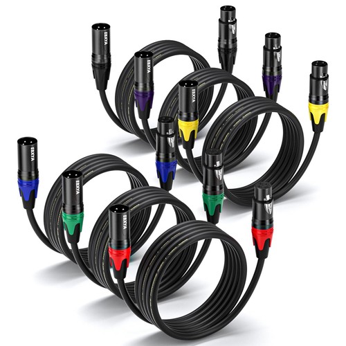 Xlr cables feet - feet, 6-pack