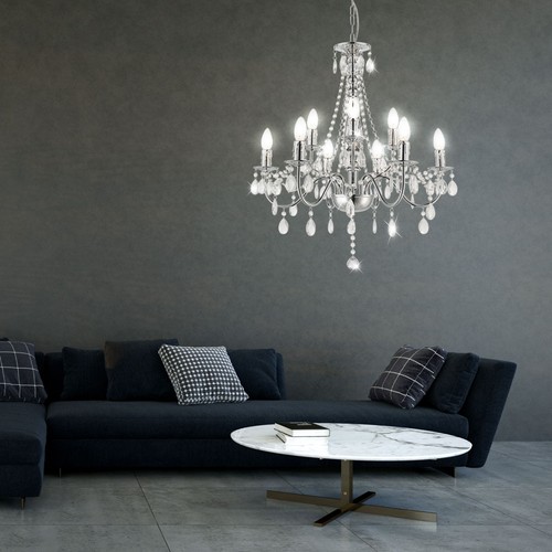 Lustre plafond chromé pour - lustre,