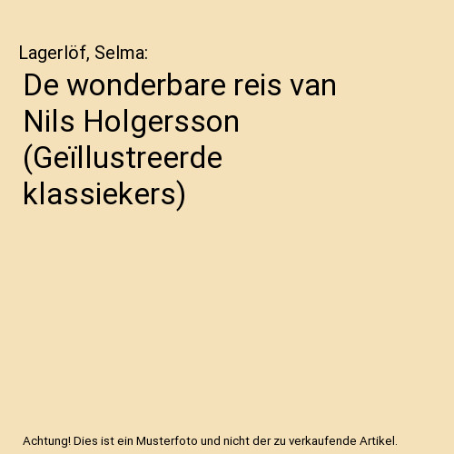 Wonderbare reis van nils - reis,