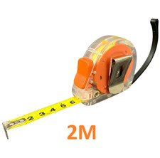 Ruban à Mesurer 2M Mètres Bricolage Rouleau de Mesure Dérouleur avec verouillage
