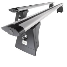 Barres de toit en aluminium pour Opel Corsa E 3, 5p (2015-2019) D argent