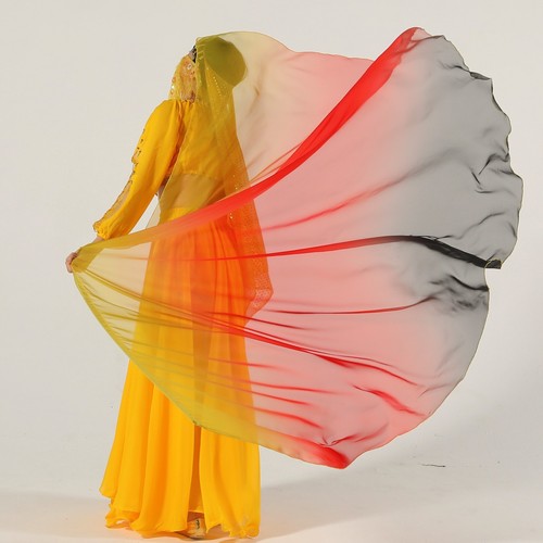 Gradient chiffon dance worship - gradient,