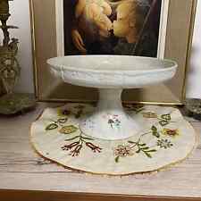 Plat compotier faïence de Longwy coupe à fruits mouvementée