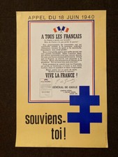 Affiche Appel du 18 juin 1940