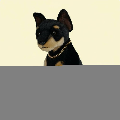 Chien doberman peluche - chien,