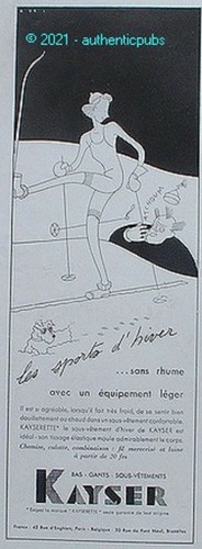 Publicite kayser bas lingerie - bas,