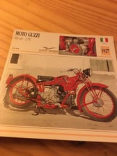 Moto Guzzi 500 cm3 2VT 1927 Carte Collection moto Atlas Italie