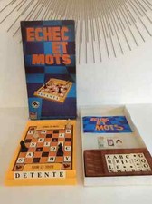 4 ⚜️ Ancien Jeu De Société Echec Et Mots Jeux Robert Laffont Vintage Complet