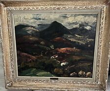 Magnifique Tableau Huile  par Nandor Vagh Weinmann "  Paysage "