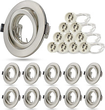 Spot Encastrable GU10 Set, 10X Cadres De Montage En Acier Inoxydable Pour Spot E
