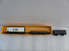lot de 3 wagons de marchandise