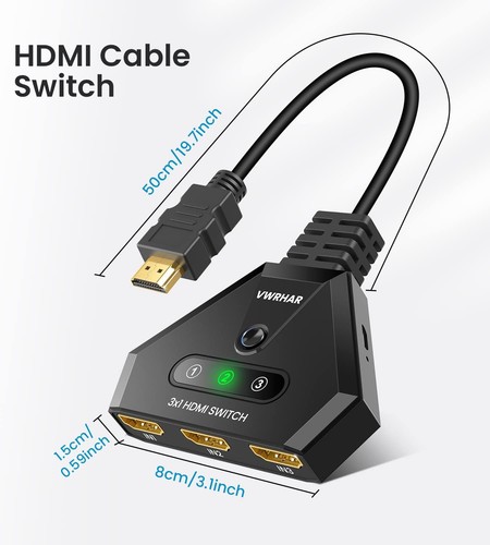 Commutateur hdmi entrées - entrées, 1