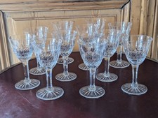 11 verres à vin blanc Cristallerie de Lorraine DLG Tommy Saint Louis