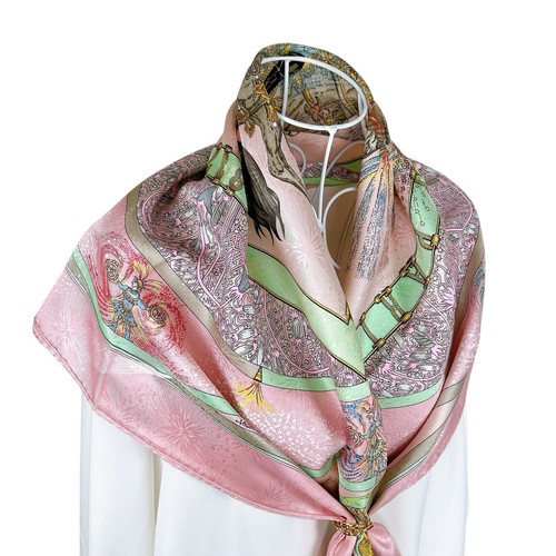 Foulard vintage soie - foulard,