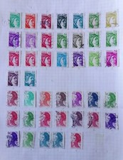 Collection De 82 Timbres Postes Anciens REPUBLIQUE FRANÇAISE Neuf&Obl Sous Album