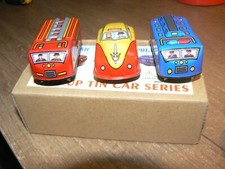 Lot de 3 voitures miniatures Jouets en tole en boite