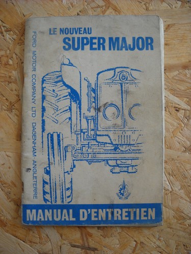 Manuel entretien tracteur - manuel,