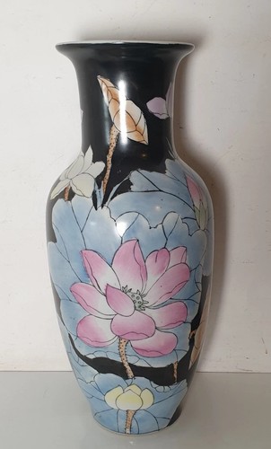 Vase fleurs asiatique - vase,
