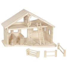 Ecurie/Etable  en bois  massif pour animaux avec palan - Trés haute qualité