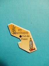 ANCIEN  MAGNET LE GAULOIS  CARTE DE FRANCE N° 972 MARTINIQUE