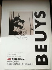 Affiche Joseph Beuys A11 Artforum 1990 Munich originale DIN A0 TOP !