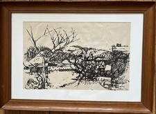 Dans la campagne autour de Lyon - André Cottavoz - Encre - 1952