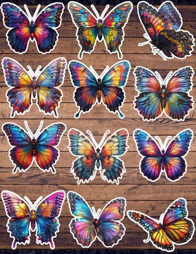 Colorful butterfly die - butterfly, cut