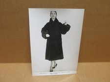 jeanne LANVIN mode haute Couture photo d'époque c1955 manteau en Bretschwantz