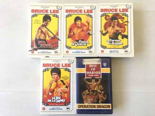Lot vhs bruce lee rené - ,