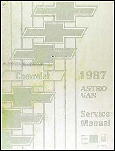 Manuel atelier 1987 chevy - d'atelier,