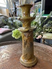 Magnifique bougeoir ocre de