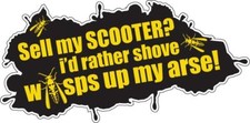 VENDRE MON SCOOTER ? autocollant guêpe lambretta mod jawa 150 mm de large