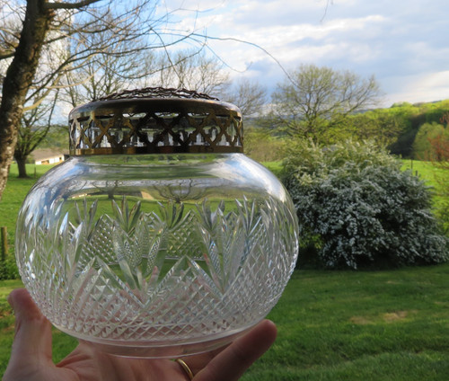 Gros vase pic - fleur, cristel