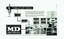 publicité Advertising 0721 1953  MD bibliothéque  mobilier dignes  votre demeure