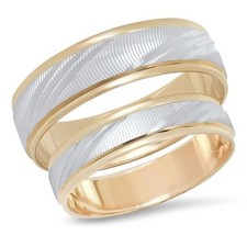 14K or Mariage Bande Bague
