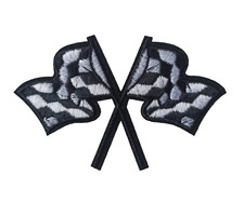 Patch écusson drapeau damier