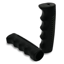 Paire de poignées de vélo rétro noires style hollandais vintage