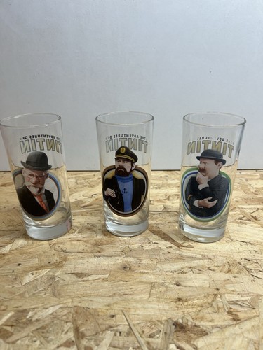 Lot verres tintin - de,